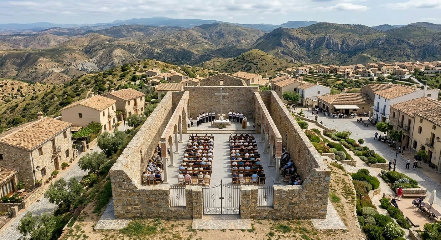 Add surrounding community, chairs and seated people inside